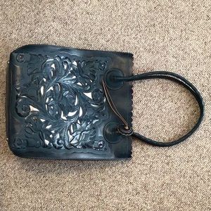 Leather Tote (Indigo)